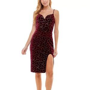 Macy's Burgundy Midi Dress